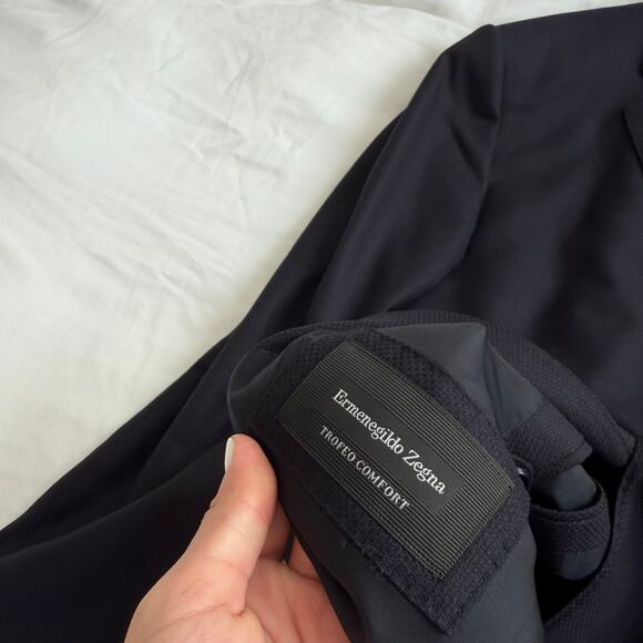 Ermenegildo Zegna Black Trofeo Comfort 10-Pocket Jacket Blazer Men’s 58R - Picture 4 of 16